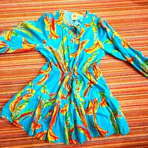 Farm Rio Banana Sky Mini Dress